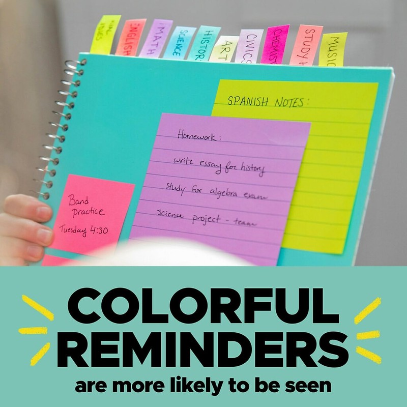 Post-it 680BB2 Standard Page Flags in Dispenser, Bright Blue, 100