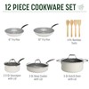 Goodful Ceramic Nonstick Pots and Pans Set, Titanium-Reinforced Premium Nonstick
