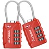 Puroma 2 Pack TSA Approved Luggage Lock, 4 Digit Combination