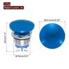 METALLIXITY 2PCS 3A 16MM 5/8" Momentary Round Mushroom Head Push