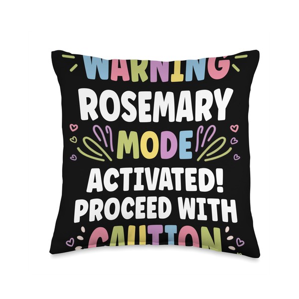 ROSEMARY Personalized Name Funny Cute Custom ROSEMARY Name Throw Pillow