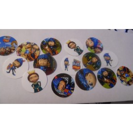 Unbranded Pre Cut One Inch Bottle Cap Images! Mike the Knight  Free Shipping! - photo, 15 images