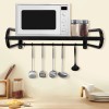 TBvechi Kitchen Pan Pot Rack Wall Mounted Hanging Storage Organizer