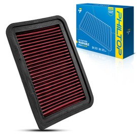 PHILTOP Engine Air Filter, Increase Power: High Performance, Premium, Washable, Replacement Car Air Filter for CA10190,2009-2019 Corolla, 2007-2018 Yaris, 2009-2013 Matrix, 2008-2014 xD