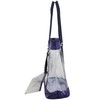 Eastsport Clear Bag Stadium Approved Clear Tote Bag with Zipper