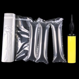 BZQZDAI Paquete de 111 unidades de 33 pies/rollo inflable resistente de burbujas de aire, almohadas de aire, cojines de aire, bolsas de embalaje, suministros de bolsa, rellenos para forma, no necesita máquina (con bomba gratis)