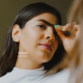 Pomada Para Cejas Teia Cosméticos - Vegano, Cruelty Free Color Café obscuro