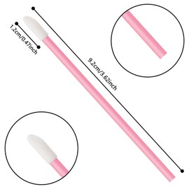 400Pcs Lip Wands Applicators, Lipstick Applicator Lint Free Makeup Brushes Beauty Tool - Pink