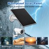 5W Solar Panel with 8000mAh Battery for Security Cameras, 360°