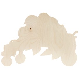 Hess Holzspielzeug 30305 - Garderobe aus Holz, Serie Dschungel, mit 5 Haken, für Kinder, ca. 37 x 26 x 6,5 cm groß, handgefertigt, als Blickfang in jedem Kinderzimmer und Flur