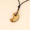 Koai Natural Stone Power Stone Lucky Amulet Magatama Necklace, Adjustable