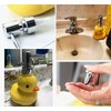 EatingBiting 450ml Split Yellow Cartoon Duck Ceramic Hand Soap Dispenser