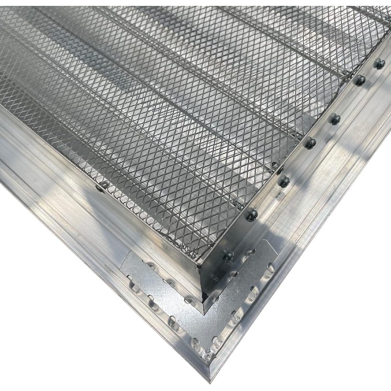 Byson 12" x 12" Aluminum Gable Vent - Anodized Aluminum