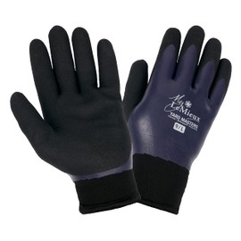 LeMieux Yardmaster Thermal Work Gloves in Navy - Rider Accessory for Cold Weather - Thick and Waterproof with Soft Warm Fleece Inner Lining - X-Large