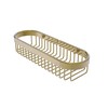 Allied Brass BSK-200LA Oval Toiletry Wire Shower Basket, Unlacquered Brass