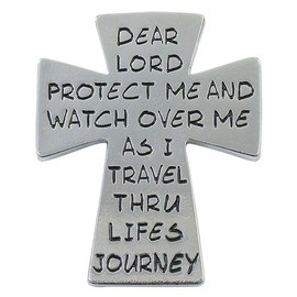 Sterling Gifts Cross Visor Clip - Protect Me on Life's Journey