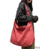Renlock Shoulder Bag, Large Capacity, Canvas, Zipper Included, One Shoulder