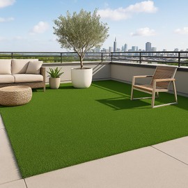 Ottomanson Artificial Turf Golf Hitting Mat 2' x 3' Indoor/Outdoor Waterproof Synthetic Fake Grass for Putting Practice Baseball Football Sports Gym Backyard, Custom Size 2' up to 30'