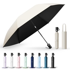 Parasol (Industry's First! Stage Storage, JIS Certified, Supervised by Active Dermatologist), 100% UV Protection, Thermal Blocking, Foldable, Improved One-Touch Automatic Opening/Closing, UPEB Folding