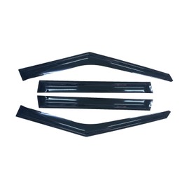 SAOKNCE 4 Pieces Tape-on Extra Durable Rain Guards Fit for 2022 2023 2024 2025 Mitsubishi Outlander,Window Deflectors,Window Visors (Smoke Black)