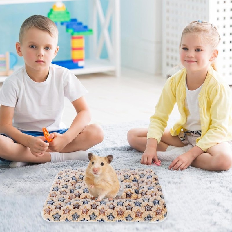 Guangyu Pack of 3 Small Animal Plush Bed, Fluffy Fleece,