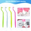 Ceonam 4-Pack End Tuft Toothbrushes, Orthodontic Toothbrush with Small Head,