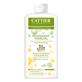 Cattier Gel Moussant Familial Corps et cheveux 500 ml