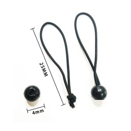 SSKHE 20 Pieces Black Tarpaulin Bungee Balls Tarpaulin Bungee Balls Elastic Ties Bungee Rope for Banners Gazebo Tarpaulin Tents Bungee Hook Tarp Holder Tent
