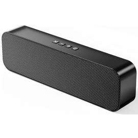 Computer Speakers for Desktop PC,Rechargeable Bluetooth Speaker,Small Computer Soundbar with Stereo & Bass,3.5mm Aux-in,TF Port,Loud Volume for Web Conferences,Teacher,Music (Black)