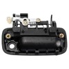 TRQ Metal Reinforced Front Left Exterior Door Handle Black Black,