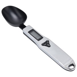 Cuchara Medidora Electrónica, Báscula de Cuchara Digital Precisa con Pantalla LCD, Báscula de Cocina de Acero Inoxidable para Especias, Alimentos, Peso, Gramos, Onzas, Granos, Quilates