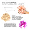 Olivia Care Exfoliating Bar Soap With Rose Himalayan Salt Natural
