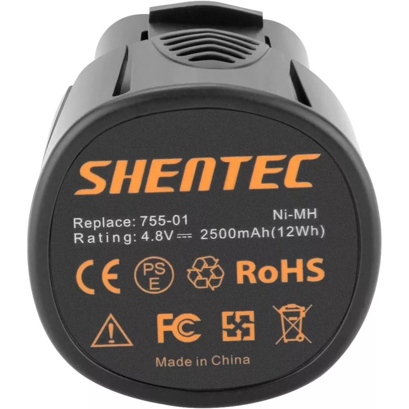 Shentec 4.8V 2500mAh Battery, Compatible with Dremel 5000755-01, Cordless Rotary