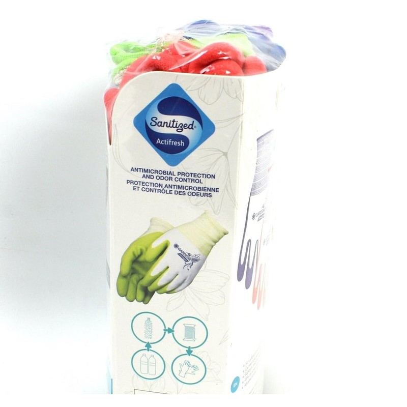 Gardena One Size Gardening Gloves, Latex Coating on a Polyester