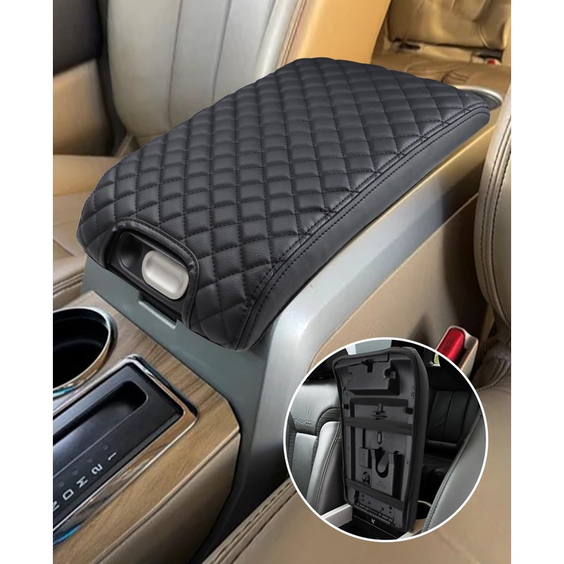 INTGET Center Console Armrest Cover for Ford F150 Accessories 2009