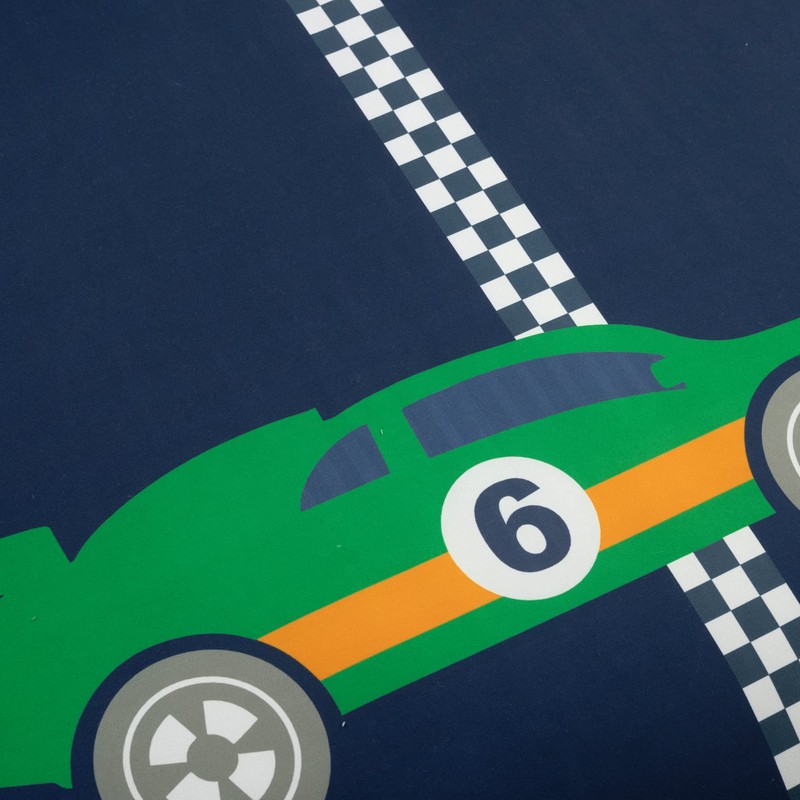 Lush Decor Racing Cars Reversible Oversized 4 Piece Comforter Set,