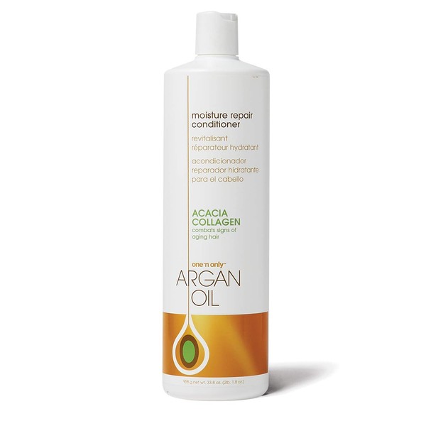 One 'n Only Argan Oil Moisture Repair Conditioner, Helps Detangle and Smooth Damaged Hair Cuticle to Improve Structure, Improves Shine and Manageability, 33.8 Fl. Oz