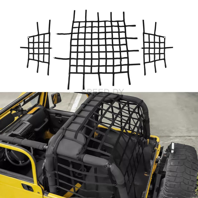 SP AUTOMOBILE For Jeep Wrangler 97-06 TJ Cargo Restraint System