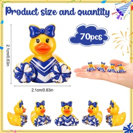 GGSTDDUP 70 Pcs Mini Resin Cheer Ducks, Cheer Team Gifts Bulk