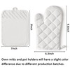 GROBRO7 6Pcs Cotton Oven Mitts and Pot Holders Set Heat