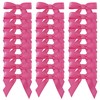 Micomon 50pcs 1-1/2" Mini Hot Pink Satin Ribbon Bows Without