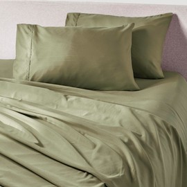PeachSkinSheets Sage Green Sheet Set - 1500tc Level of Softness - Extra Soft Cooling Sheets for Hot Sleepers and Night Sweats - Twin Size