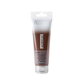 Schmincke - Akademie Acrylic Colour, Burnt Umber in 120 ml Tube, 23669012, Fine Artist Acrylic Paint, Brilliant, Highly Lightfast and Cadmium-Free, for Acrylic Painting, Mixed Media
