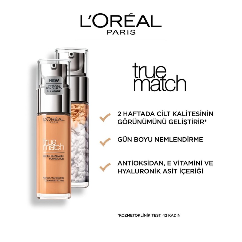 L'Oréal Paris Perfect Match Make-Up 5.5.D/5.5.W Golden Sun, Liquid Foundation