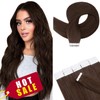 Hairro Tape In Human Hair Extensions - Skin Weft Rooted