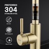 WEWE Gold Kitchen Faucet with Pull Down Sprayer, Single Handle