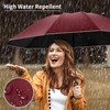 Seniny Inverted Travel Umbrella, Automatic Umbrellas for Rain, Windproof Compact
