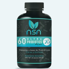 NSN  60 Billones de Probióticos Liofilizados  Formulado por la Dra. Friné Velázquez  Ultra Probiotics PLUS  11 Tipos de Probióticos y 5 Tipos de...   