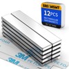 SRENMSMT Powerful Neodymium Bar Magnets, 12 Pack Rare Earth Magnets,