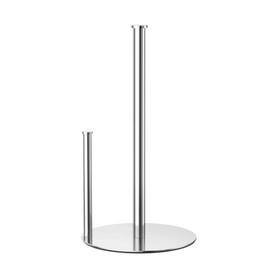 Kitchen Roll Holder Silver Standing, Kitchen Paper Towel Holder for Standard and Large Rolls for Kitchen and Dining Table Worktop, Kitchen Roll Holder No Drilling